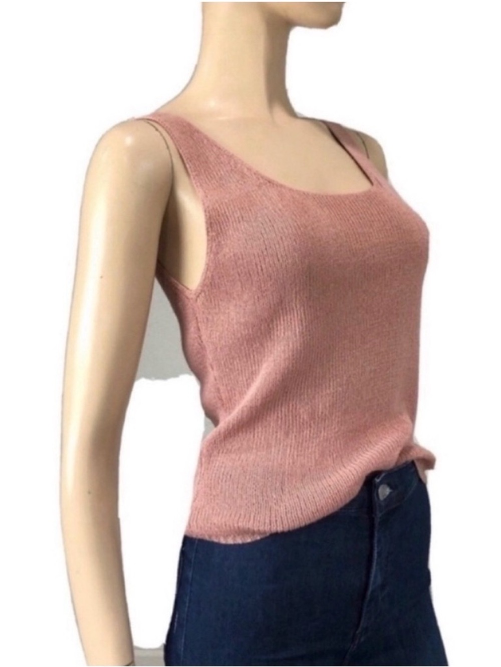 Armani Exchange Dusty Rose Knit Tank